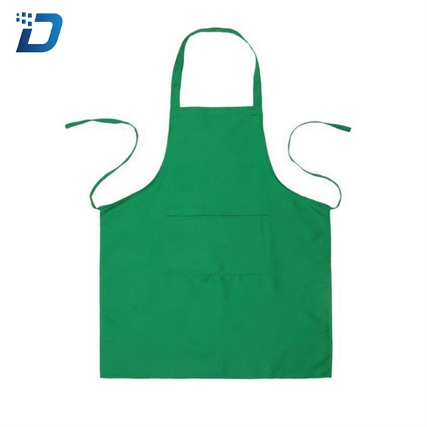 Solid Color Polyester Apron - Image 5