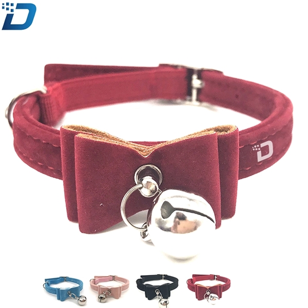 Fashion Bell Bow Pet Collar - Image 1