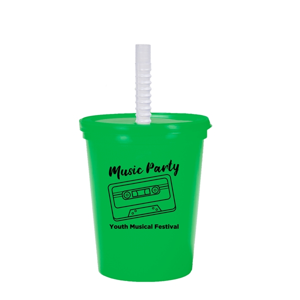 16 OZ. LITTLE SIPS STADIUM CUP WITH STRAW - Image 3
