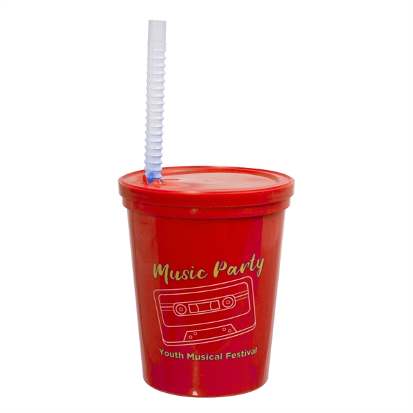 16 OZ. LITTLE SIPS STADIUM CUP WITH STRAW - Image 4