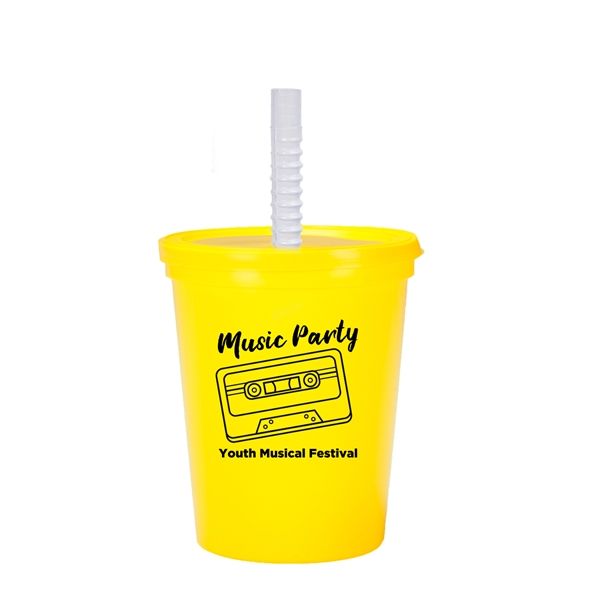 16 OZ. LITTLE SIPS STADIUM CUP WITH STRAW - Image 5