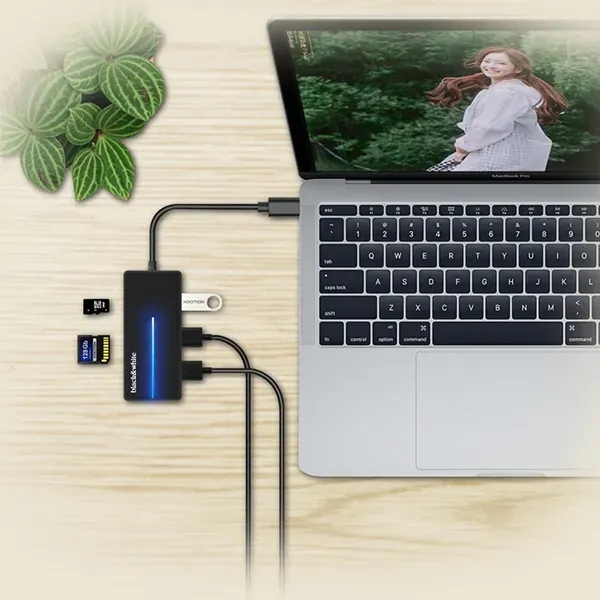 Ultra Slim 3-Port USB 3.0 Data Hub With SD/TF Card Reader - Image 7