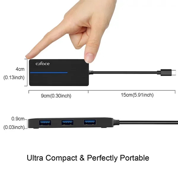 Ultra Slim 3-Port USB 3.0 Data Hub With SD/TF Card Reader - Image 9
