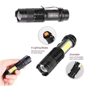 Handheld Zoomable Or Adjustable Focus Mini Flashlight