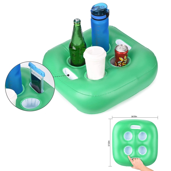 Inflatable Floating Drink Holder with 6 Holes