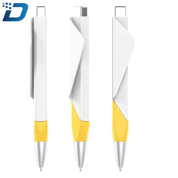 Advertising Plastic Push Ballpoint Pen - Image 4