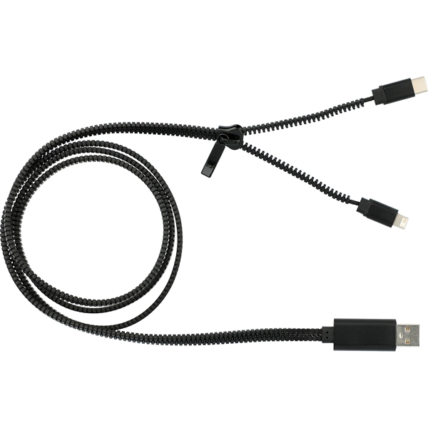 Zipper 3-in-1 Charging Cable - Image 2