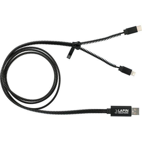 Zipper 3-in-1 Charging Cable - Image 4