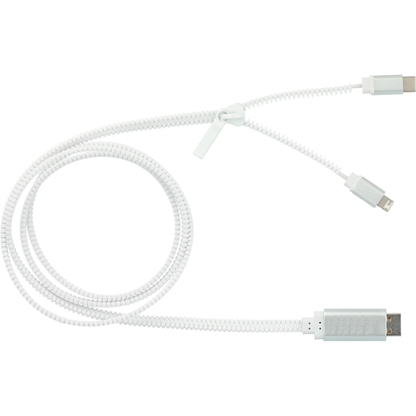 Zipper 3-in-1 Charging Cable - Image 5
