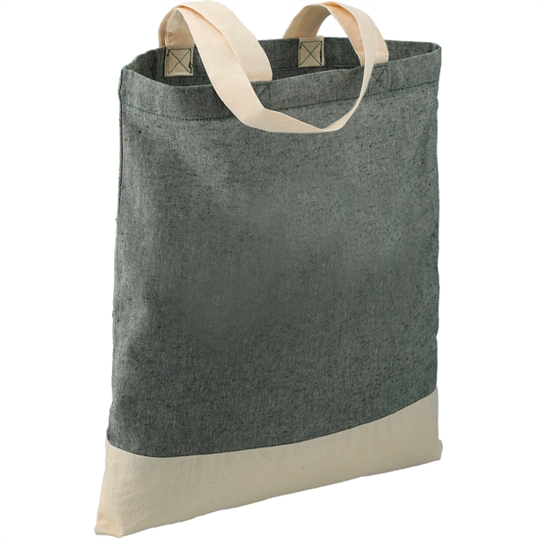 Split Recycled 5oz Cotton Twill Convention Tote - Image 6
