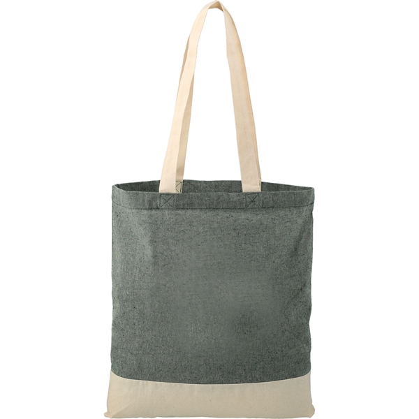 Split Recycled 5oz Cotton Twill Convention Tote - Image 7