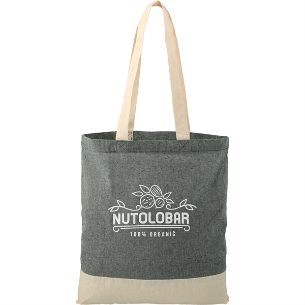 Split Recycled 5oz Cotton Twill Convention Tote - Image 9