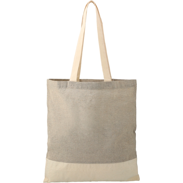 Split Recycled 5oz Cotton Twill Convention Tote - Image 13