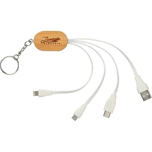 Boundary Natural Bamboo 3-in-1 Charging Cable