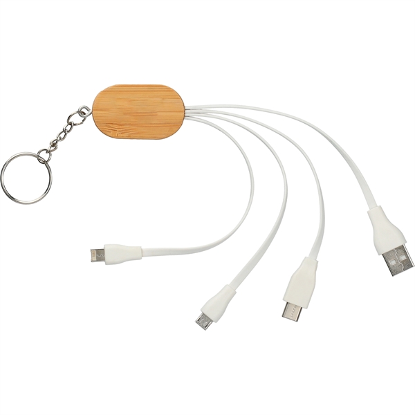 Boundary Natural Bamboo 3-in-1 Charging Cable - Image 3