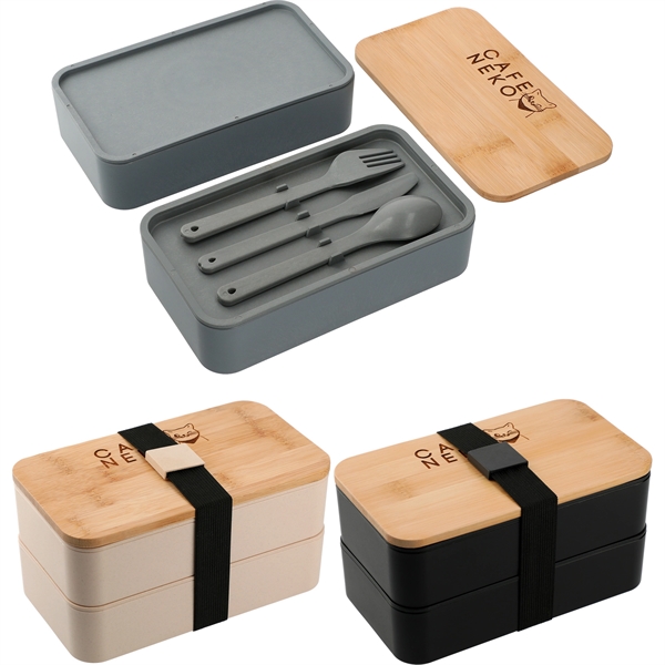 Stackable Bamboo Fiber Bento Box - Image 14