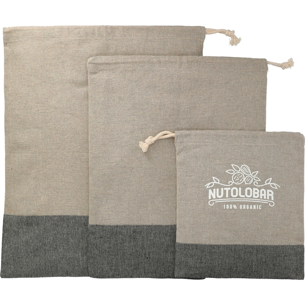 Split Recycled 3pc Travel Pouch Set - Image 1