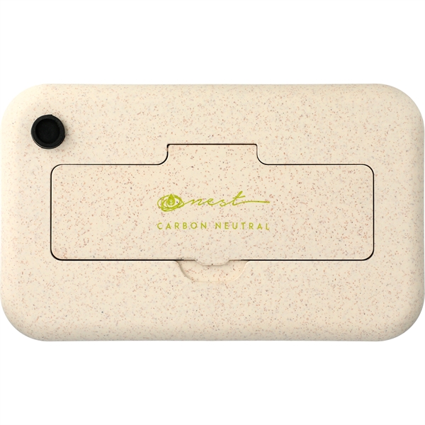 Bamboo Fiber Lunch Box with Utensil Pocket - Image 4