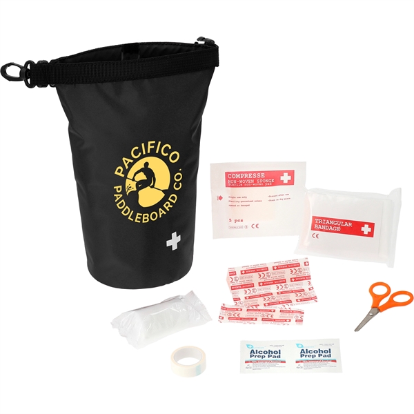 Venture Waterproof 12-Pc First Aid Bag - Image 1