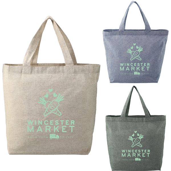 Recycled 5oz Cotton Twill Grocery Tote - Image 18