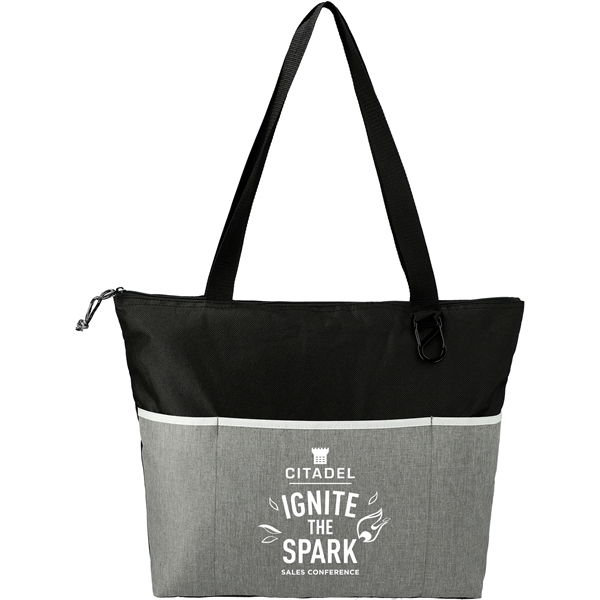 Stone Zippered Meeting Tote - Image 1