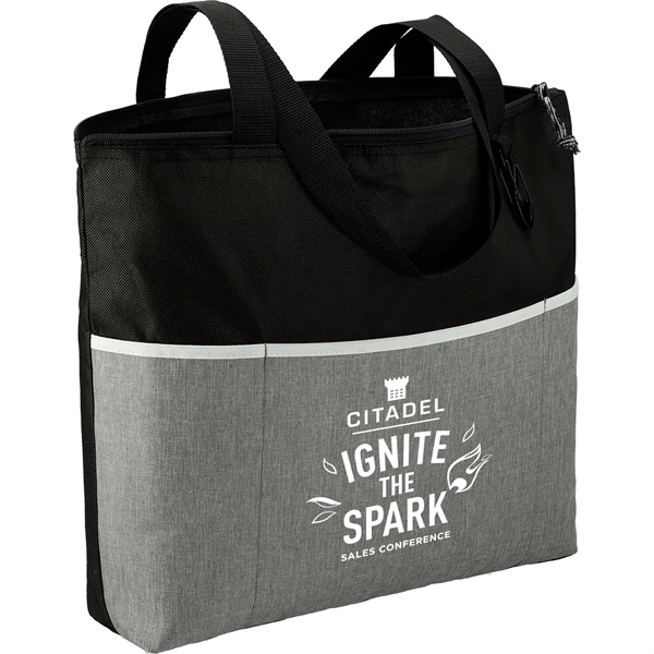 Stone Zippered Meeting Tote - Image 6