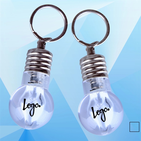 Super bright LED flashlight swivel keychain - Image 1