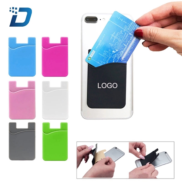 Custom Phone Silicone Card Holder - Image 1