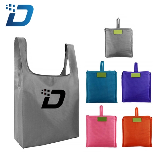 Foldable Grocery Tote with Pouch - Image 1
