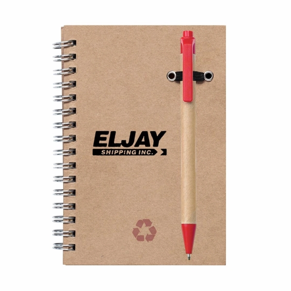 Recycled Notebook/Pen Combo - 4"x6" - Image 12