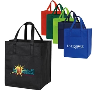 Nonwoven Shopping Tote with Large Front Pocket