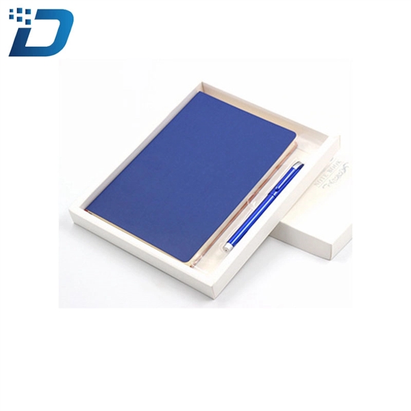 PU Bueiness Notebook With A Pen In Box - Image 4