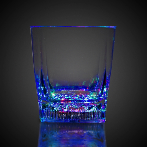 10 oz. Square Bottom LED Lighted Rocks Glass - Image 5