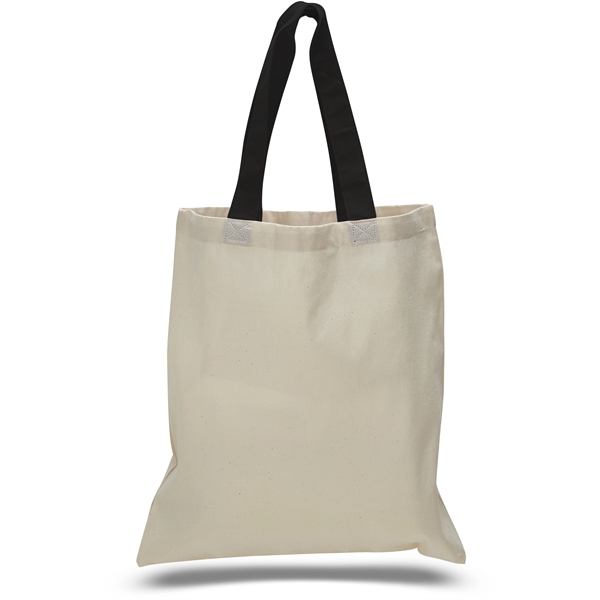 Economy Lightweight Canvas Tote Bag 6 oz. w/ 20" Handles - Image 9