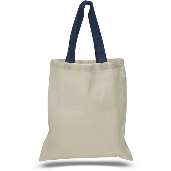 Economy Lightweight Canvas Tote Bag 6 oz. w/ 20" Handles - Image 10