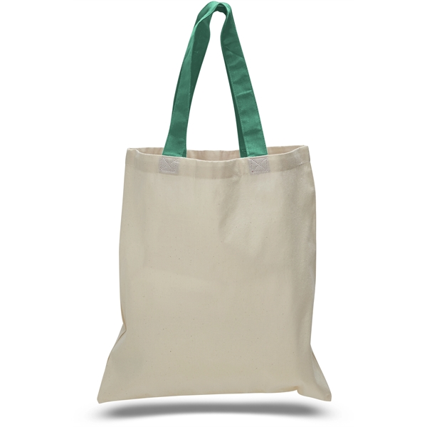 Economy Lightweight Canvas Tote Bag 6 oz. w/ 20" Handles - Image 11