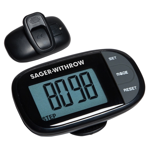 Easy See Pedometer with Clock