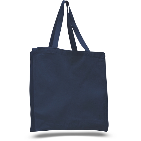 Classic Book Tote Bags w/ Gusset Canvas Totes 14" X 15" X 4" - Image 4