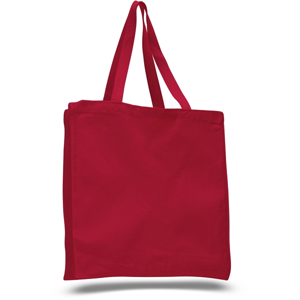 Classic Book Tote Bags w/ Gusset Canvas Totes 14" X 15" X 4" - Image 6
