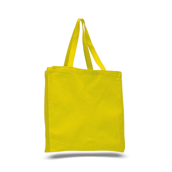 Classic Book Tote Bags w/ Gusset Canvas Totes 14" X 15" X 4" - Image 7