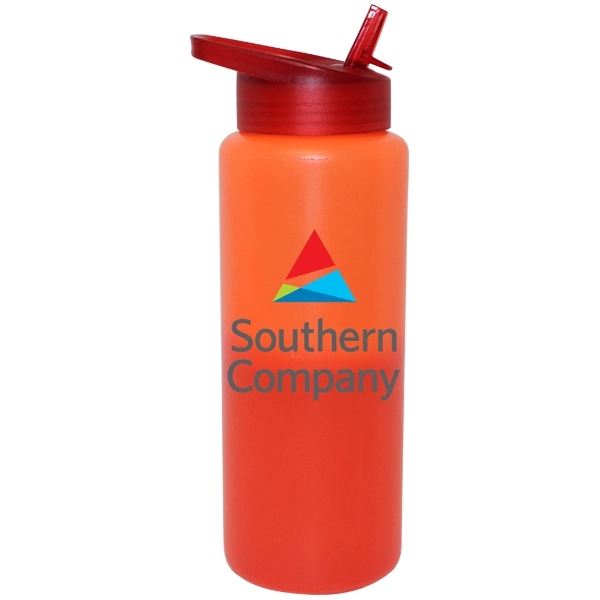32 oz. Mood Sports Bottle With Straw Cap Lid, Full Color Dig - Image 6