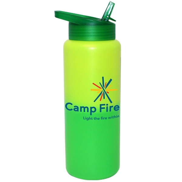 32 oz. Mood Sports Bottle With Straw Cap Lid, Full Color Dig - Image 8