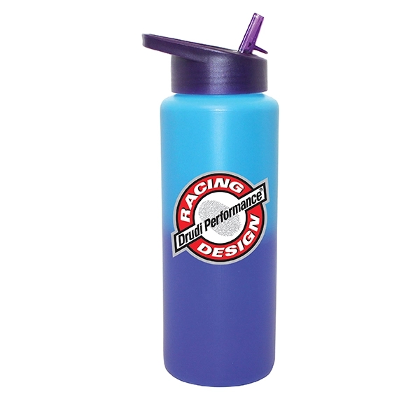 32 oz. Mood Sports Bottle With Straw Cap Lid, Full Color Dig - Image 9