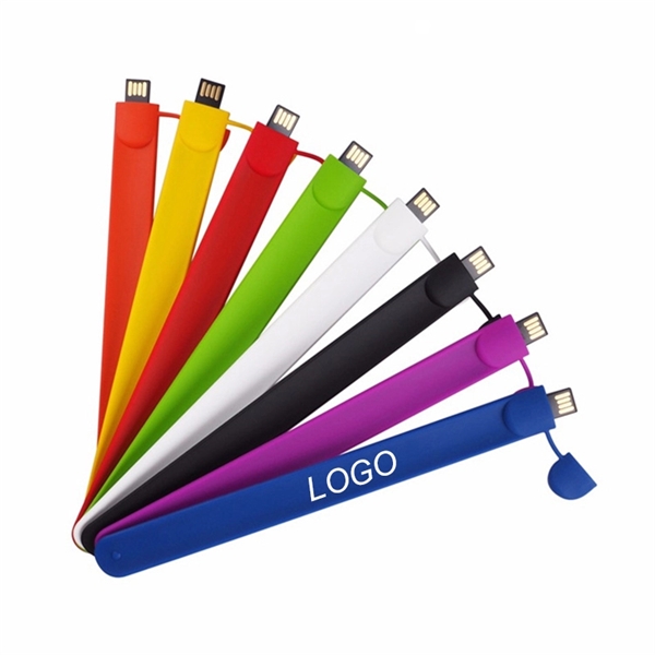 Silicon Slap Bracelet USB  Flash Memory Stick - Image 1