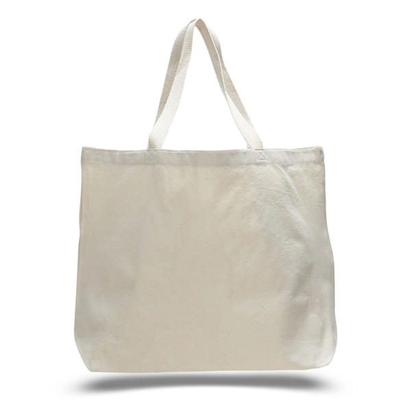 Jumbo Grocery Tote Bag w/ Lightweight 7 oz. Canvas - Image 3