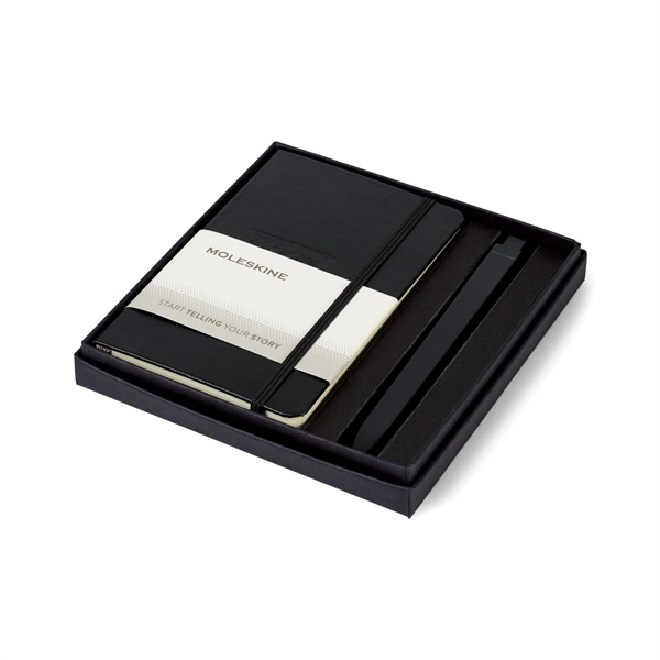 Moleskine® Pocket Notebook and GO Pen Gift Set - Image 1