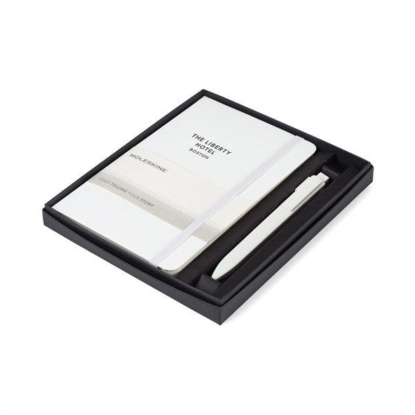 Moleskine® Medium Notebook and GO Pen Gift Set - Image 6