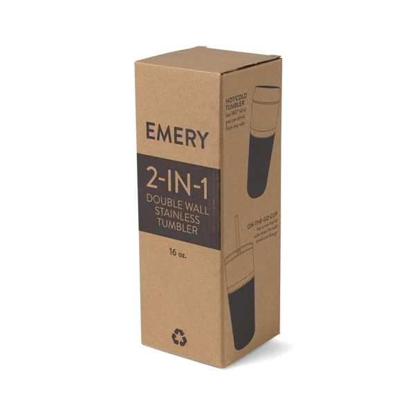 Emery 2 in 1 Double Wall Stainless Tumbler 16 Oz. - Image 7