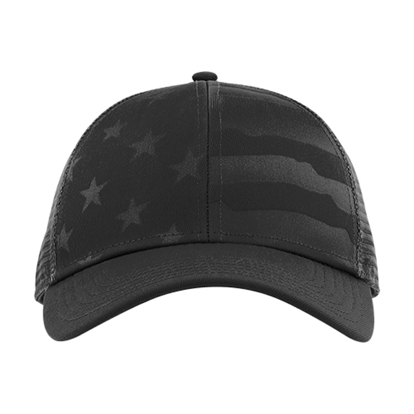 Debossed American Flag Mesh Cap - Image 2