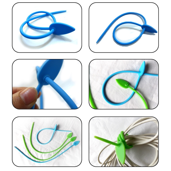 Multi-functional Silicone Cable Ties Strap - Image 2
